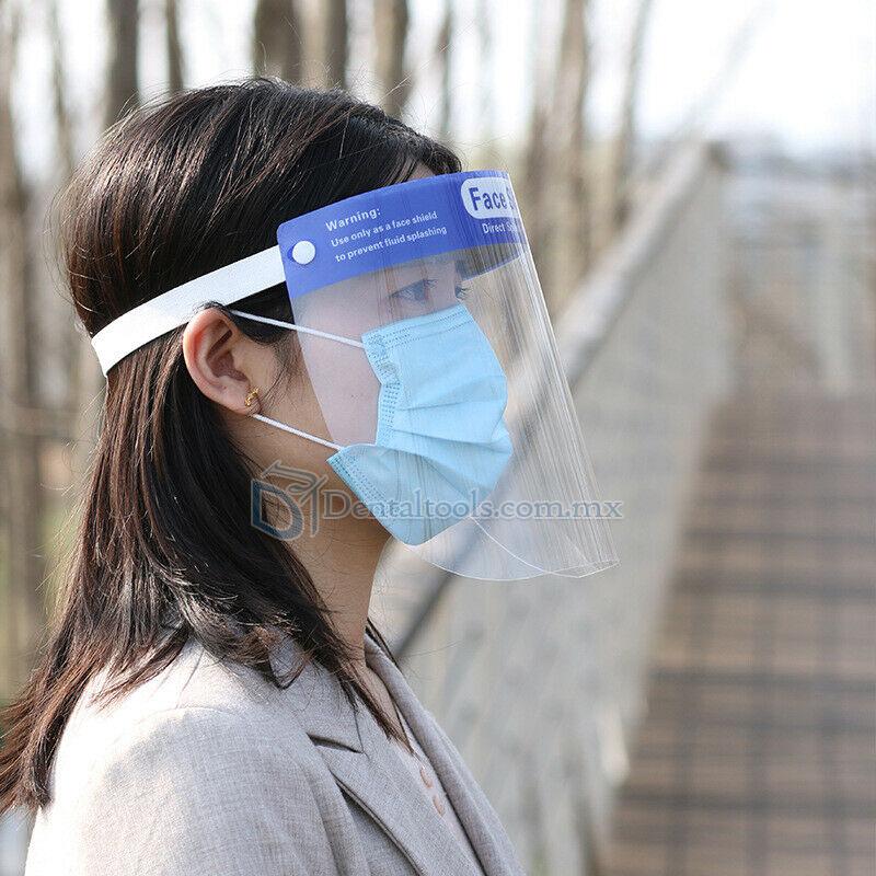 10Pcs Protector Facial Completo Pantalla Protectora Facial Anti-Aaliva Anti-niebla