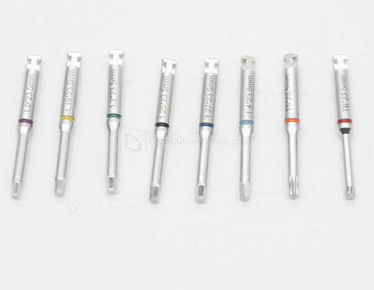 Kit de destornillador de implante dental con llave dinamométrica de reparación y mini destornilladores