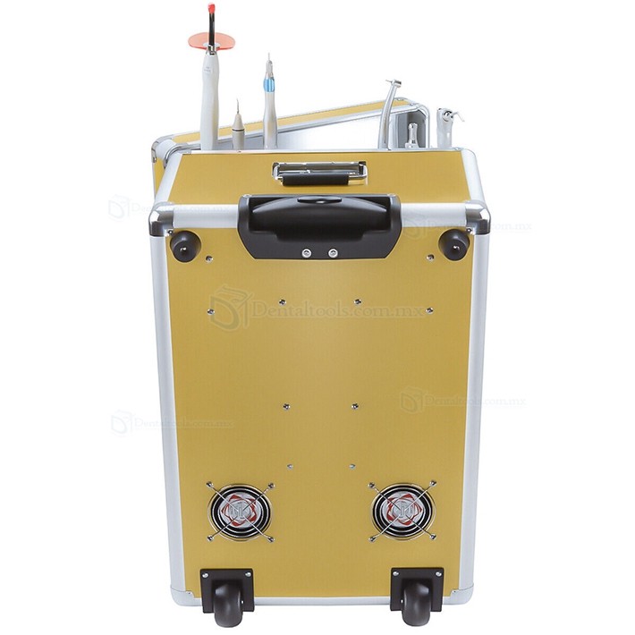 XS-341 Unidad de turbina dental móvil portátil con compresor + lámpara de polimerizar + escalador