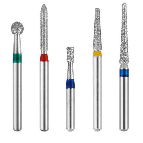 50 Pcs Dental Diamond Burs FG 1.6mm Para Alta Velocidad Pieza de Mano 10 Boxes