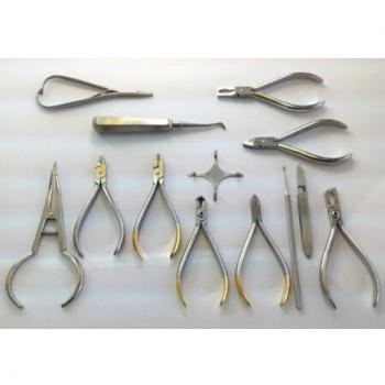 13pcs ortodoncia Instrumentos inoxidable Acero