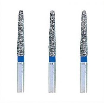 100 Pcs 1.6mm Fresas de diamante odontologia para perforación FG TF-13