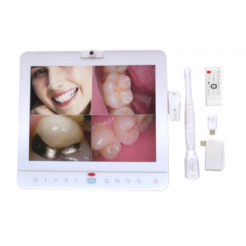 Sistema Intra Oral Inalámbrico Inalámbrico para Monitor de Cámara de 15 Pulgadas + Soporte para LCD MD1500