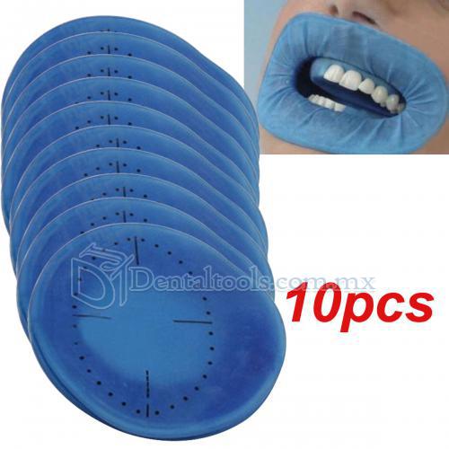 10 Pcs Retractor de Mejillas Abridor Azul Presa de Goma Estéril Desechable Dental