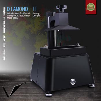 Nuevo dlp 3d impresora lcd sla impresión 3d para dental jewlry cera resina de fundición