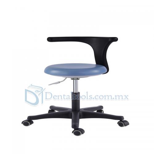 Taburetes de Asistente de Oficina Médica Dental Inteligente ajustable móvil silla de la PU azul QY-G
