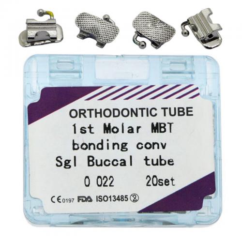 80Pcs Caja Ortodoncia Convertible Tubo Bucal Vinculación MBT 0.022 1er Molar