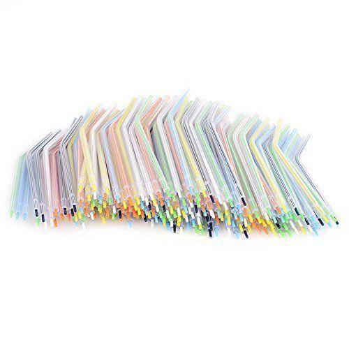 200Pcs boquillas de spray desechables coloridas para jeringa de agua aire 3 vías