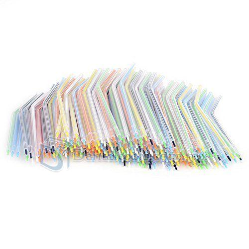 200Pcs boquillas de spray desechables coloridas para jeringa de agua aire 3 vías