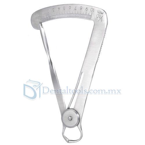 5Pcs Dental cera de metal corona gauge calibre regla herramienta de medición