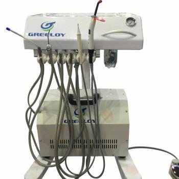 Greeloy GU-P302 Unidad de carrito de tratamiento dental móvil (Lámparas de Polimerización + Escalador Ultrasónico)