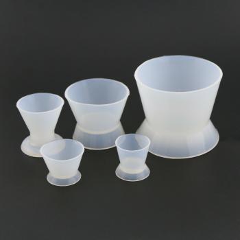 5Pcs Taza Mezcla De Silicona para mezclar acrílicos dental