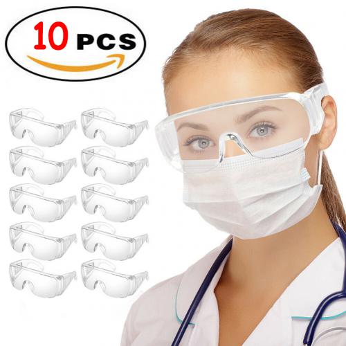 10Pcs Gafas Protectoras Medicas Gafas de Seguridad para odontología médico Anti-niebla