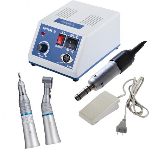 SHIYANG N3S Micromotor Dental S05 Pieza de Mano Contra-ángulos Recta Aire Motor Kit Compatible con Marathon