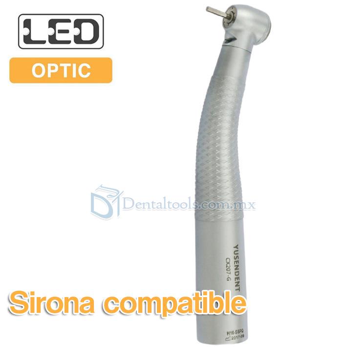 YUSENDENT® COXO CX207-GW-PQ Pieza De Mano Alta Velocidad Led con Compatible con Sirona (Sin Acoplador Rápido)