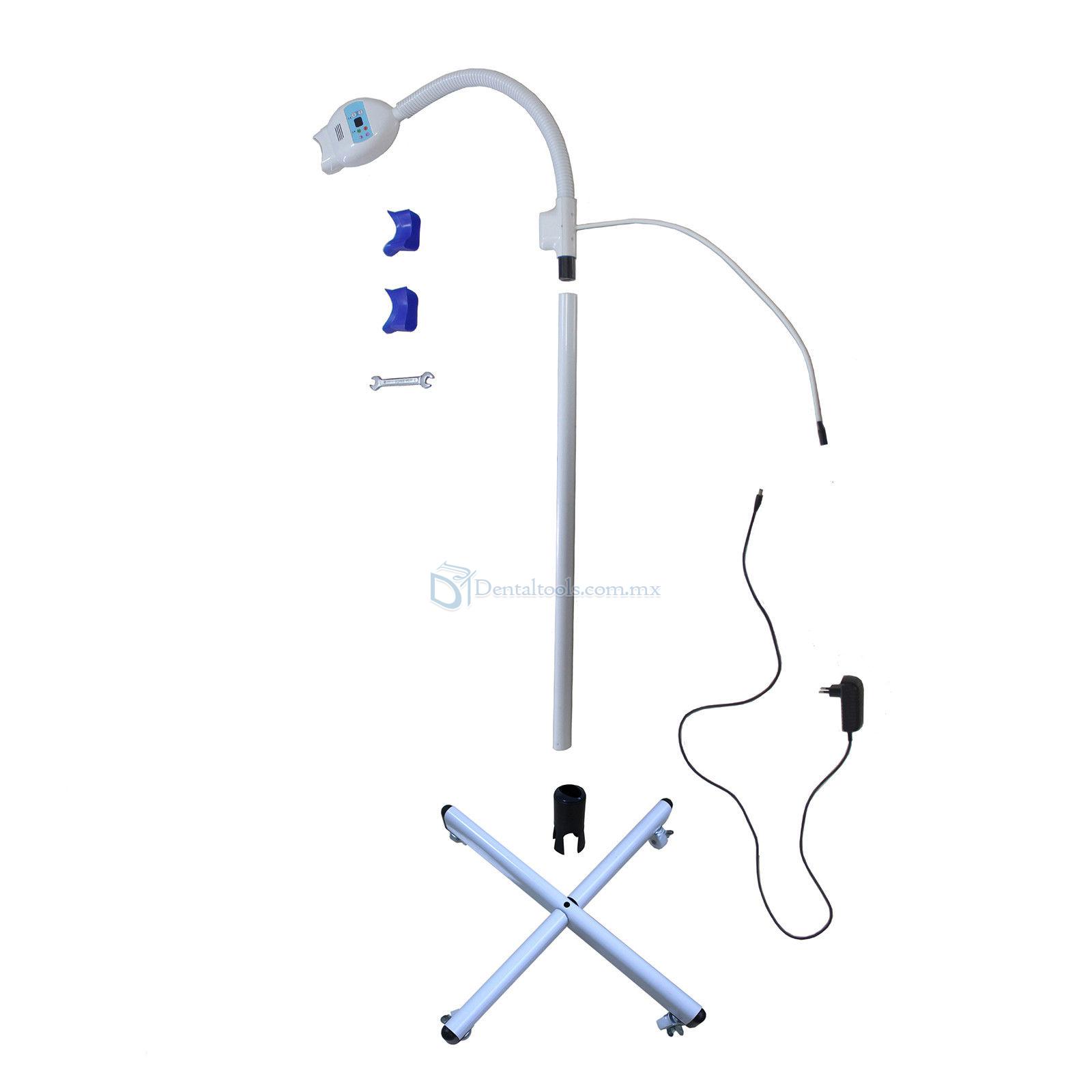 Lámpara de blanqueamiento dental móvile con ruedas para salón de belleza y clínica dental