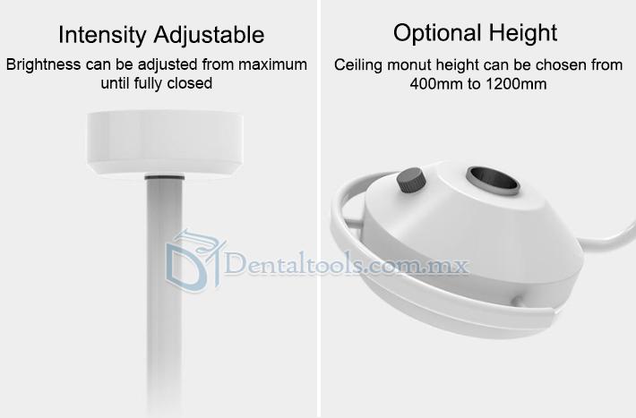 KWS 36W Lámpara Quirúrgica LED Dental de Techo Sin Sombras KD-2012D-3C