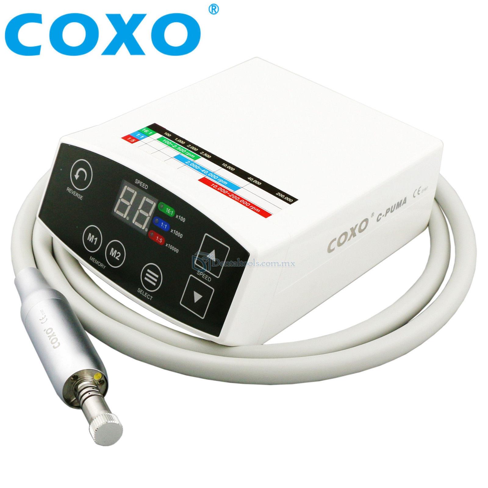 YUSENDENT COXO C-Puma Micromotor Eléctrico Dental sin Escobillas LED Compatible con NSK Z95L X95L