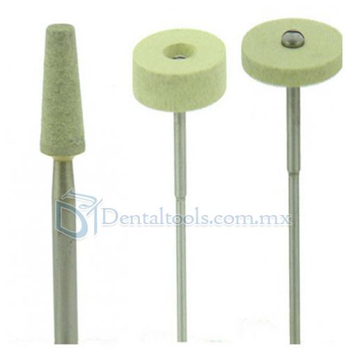 5 PCS Amoladora de diamante dental para pulidor dental de zirconio y cerámica