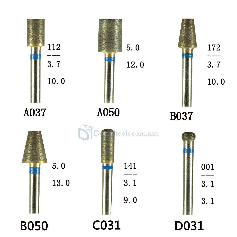 30 Pcs Juegos de herramientas de laboratorio dental con fresas de diamante totalmente sinterizadas