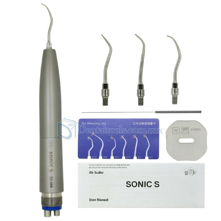 Sonica S higienista Scaler Neumatico con Puntas S3 S2 S1 de 2 agujeros / 4 agujeros