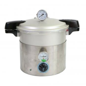 1800W Esterilizador de autoclave de vapor para laboratorio dental olla de esterilización de alta presión