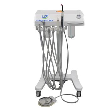 Greeloy GU-P302 Unidad de carrito de tratamiento dental móvil (Lámparas de Polimerización + Escalador Ultrasónico)
