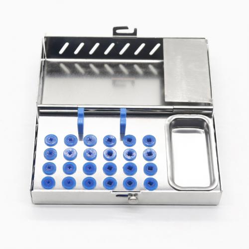 Caja de acero inoxidable para instrumentales de implantes dentales BR500631N
