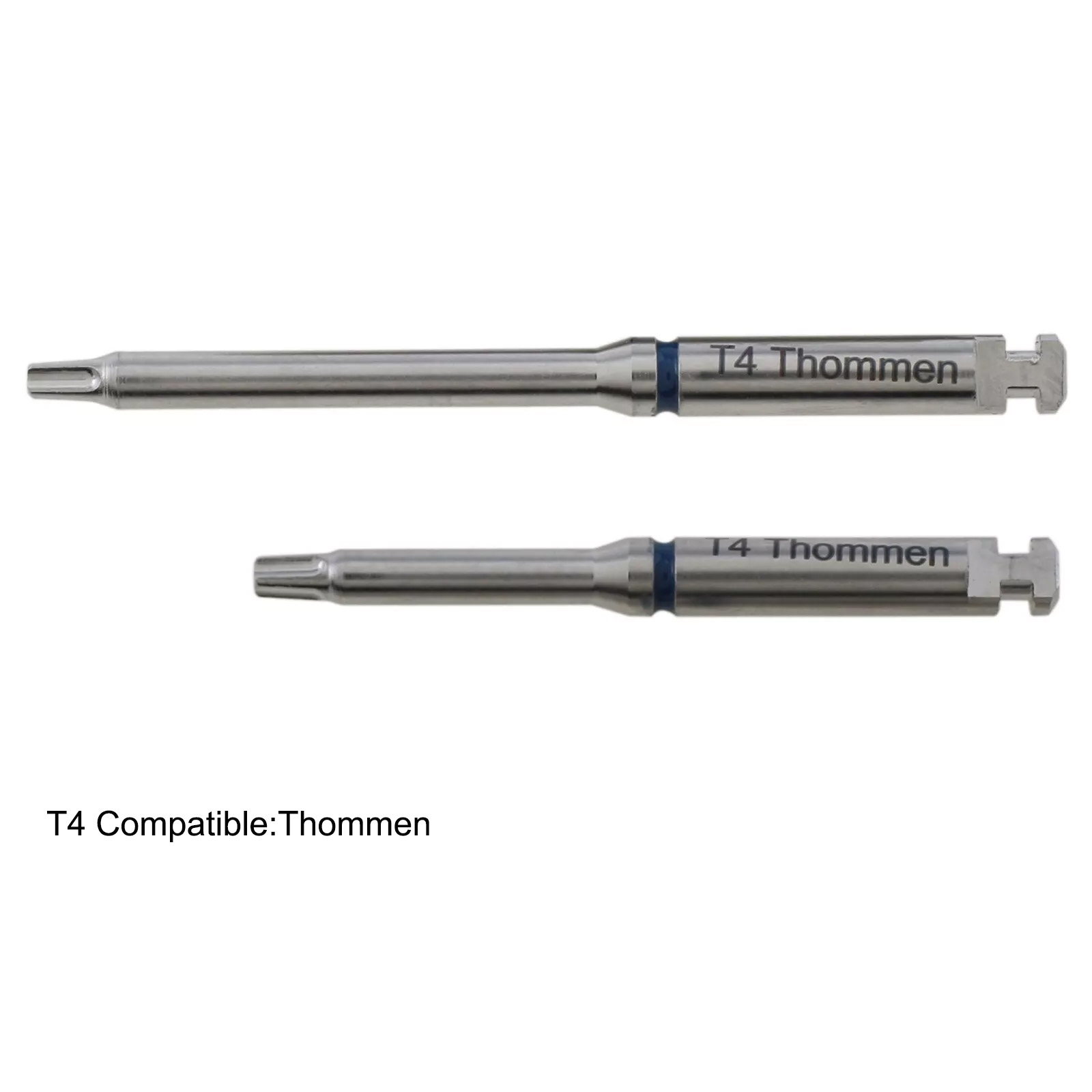 Destornilladores para Implantes Dentales Hexagonales para Pilares en Acero Inoxidable Largo y Corto