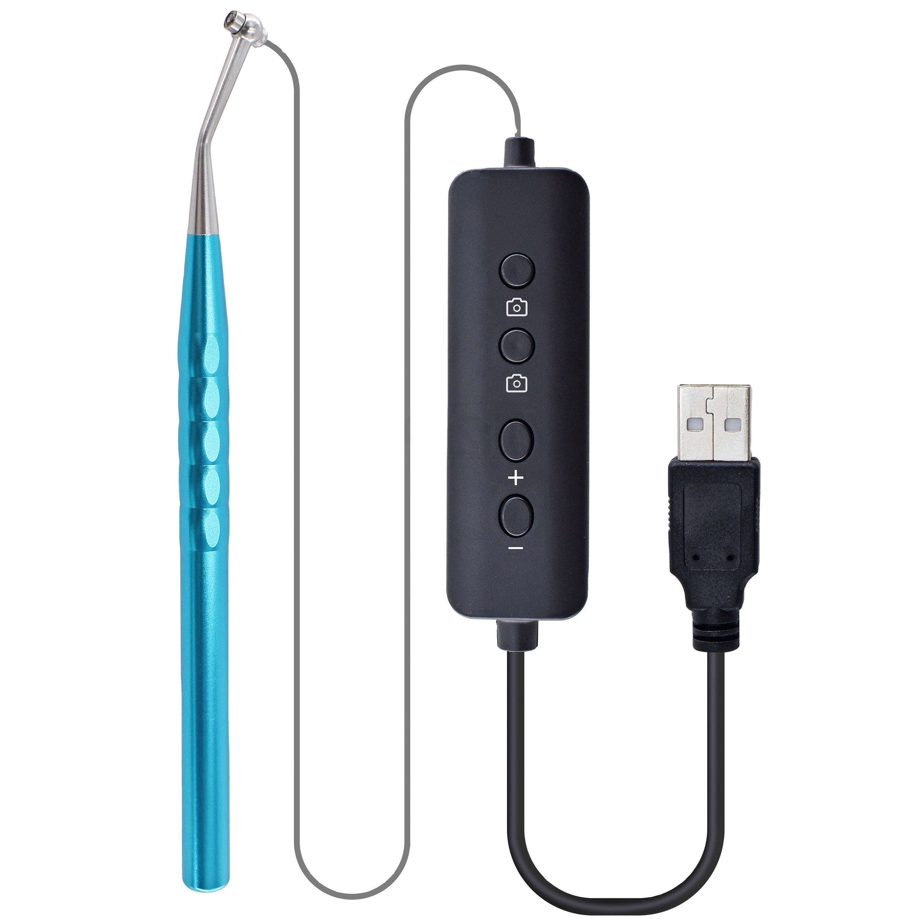 Cámara Intraoral Digital Dental con Cable, 6 LED y Control de Pie