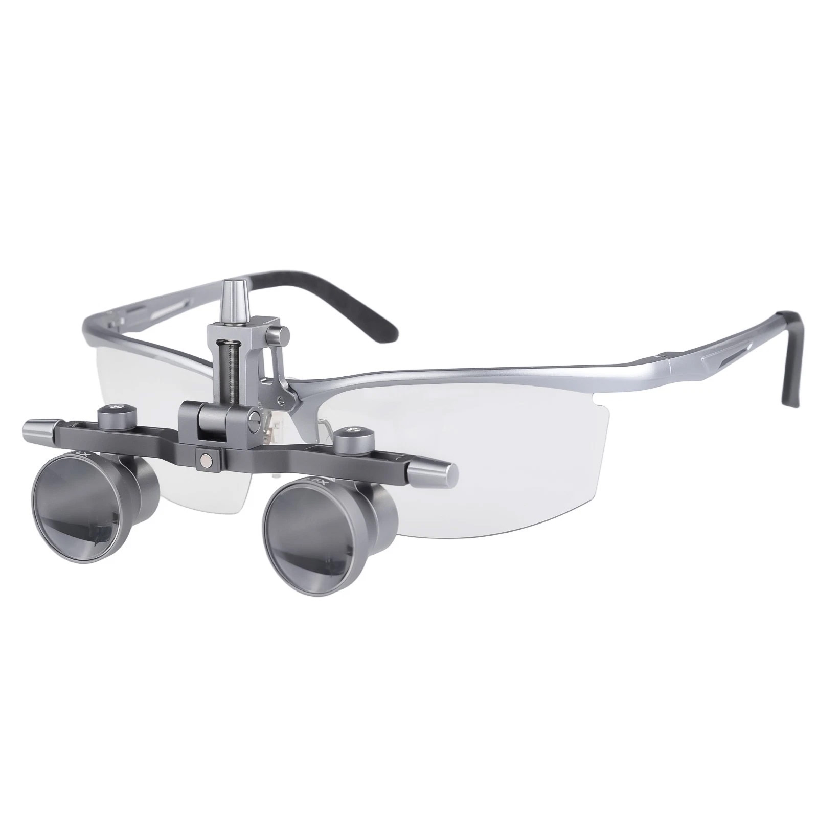 DY-118 Lupa Quirúrgica Dental de 2.5X y 450mm con Marco de Aluminio y Distancia Interpupilar Ajustable