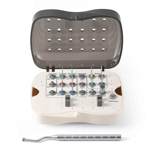 Kit Universal para Extracción de Tornillos Rotos en Implantes Dentales Set de Extractores