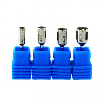 Set de 4 Piezas de Punzones Quirúrgicos para Tejidos en Implantes Dentales