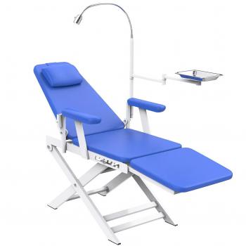 Sillón Dental Plegable Portátil Sillón Dental Plegable con Luz LED y Bandeja