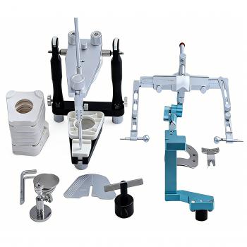 CL-3303 Articulador Dental Semi Ajustable con Arco Facial, Soporte y Marco Tipo T
