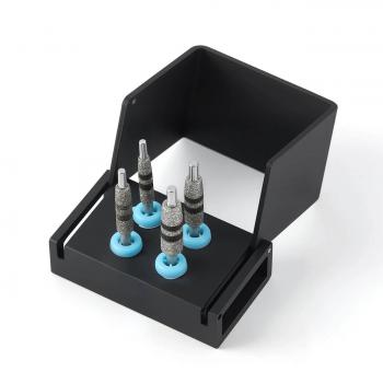 Kit de 4 Piezas FG7604 Fresas para Marcación Ósea y Corrección de Cuello en Implantes Dentales