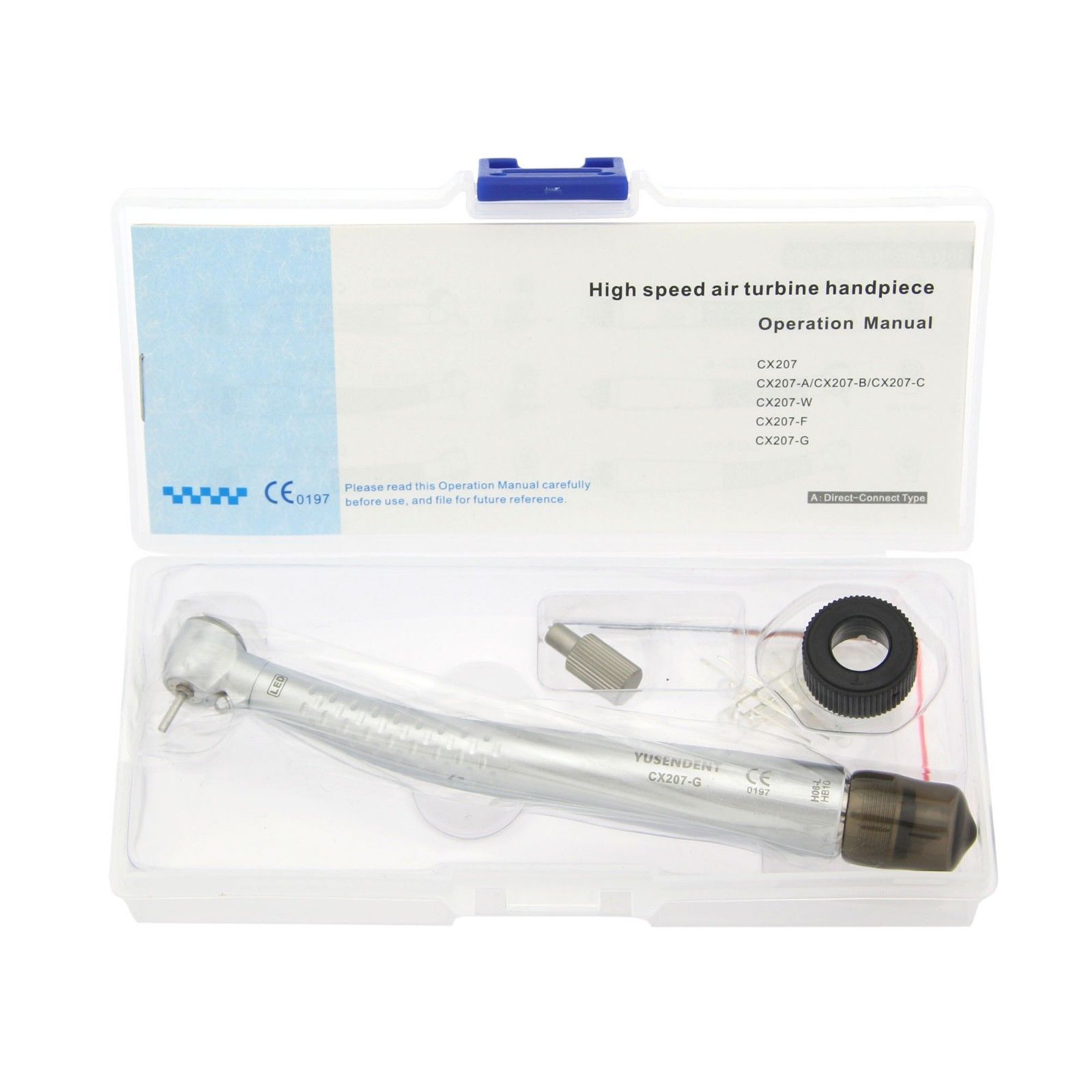 YUSENDENT® CX207-GL Pieza de mano de turbina LED con pulsador