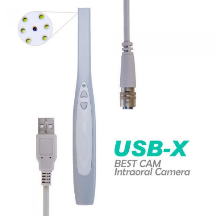 Cámara intraoral dental de 4MP con sensor CCD Sony y conexión USB