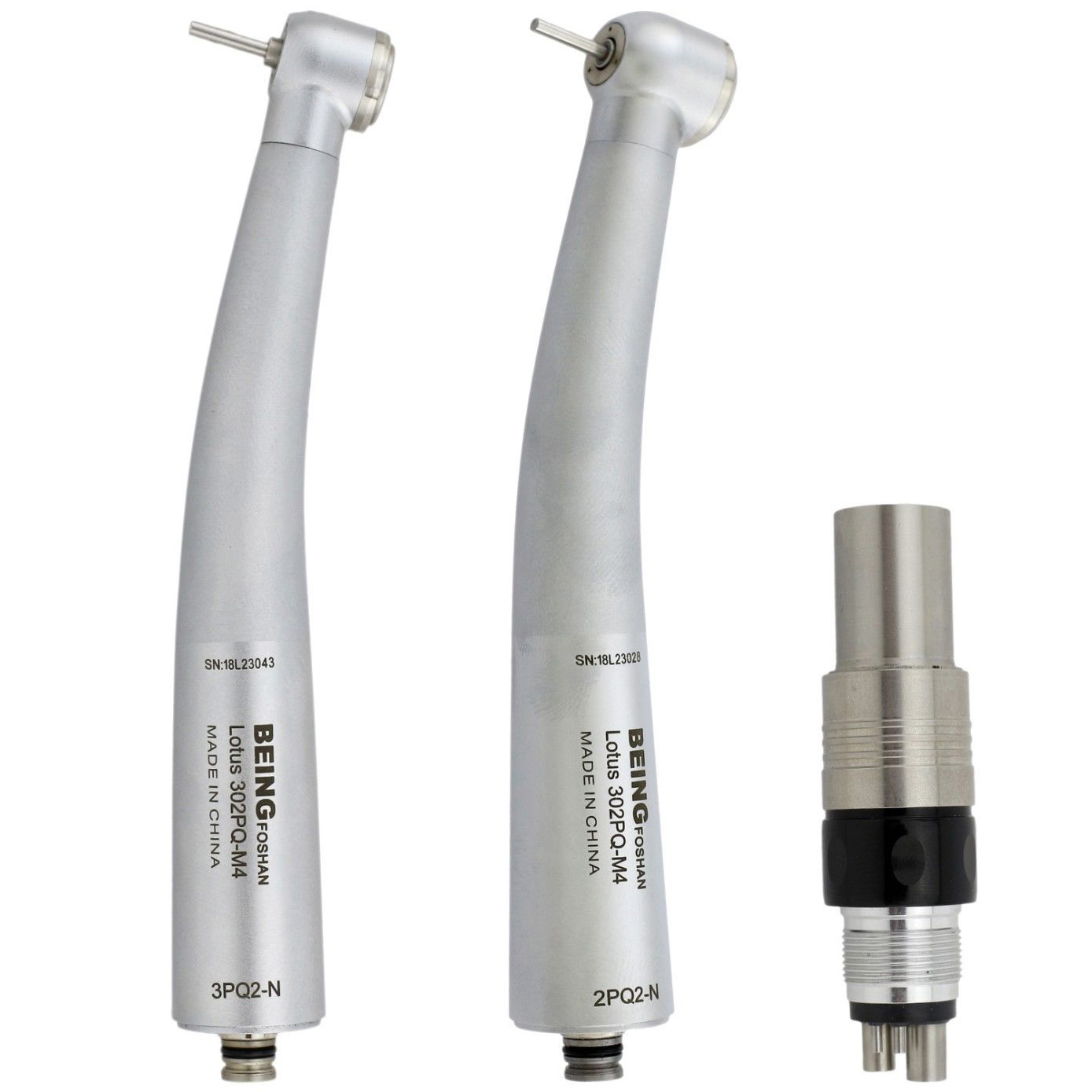 BEING Lotus 302/303PQ Turbina dental de 4 vías con acoplamiento NSK Phatelus