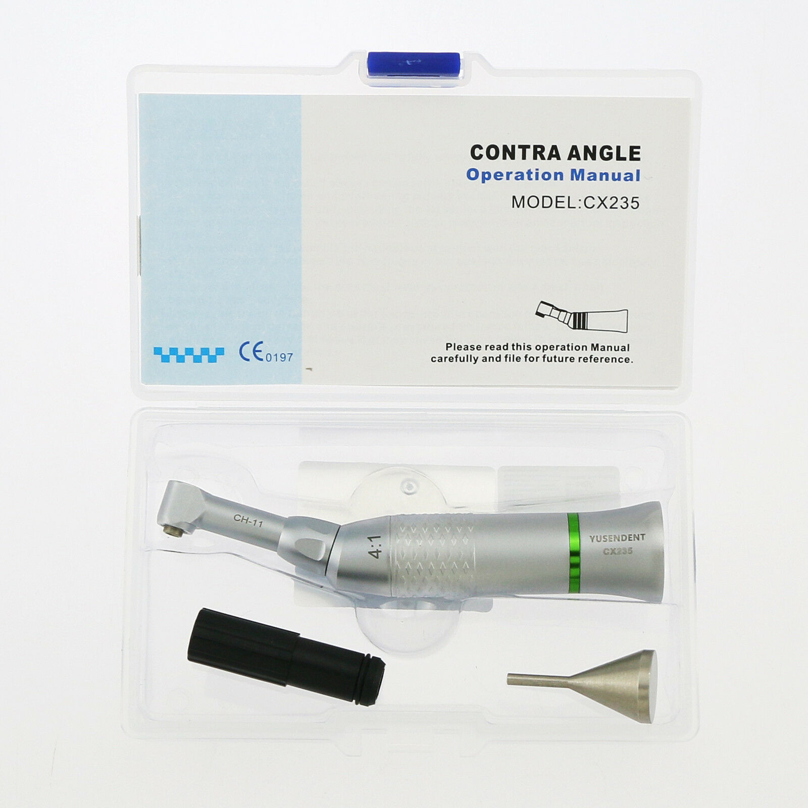 Yusendent CX235-11 Contraángulo IPR 4:1 para stripping compatible con puntas EVA