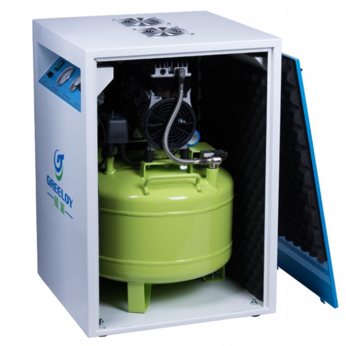 Greeloy GA-81X Compresor de aire dental sin aceite con gabinete