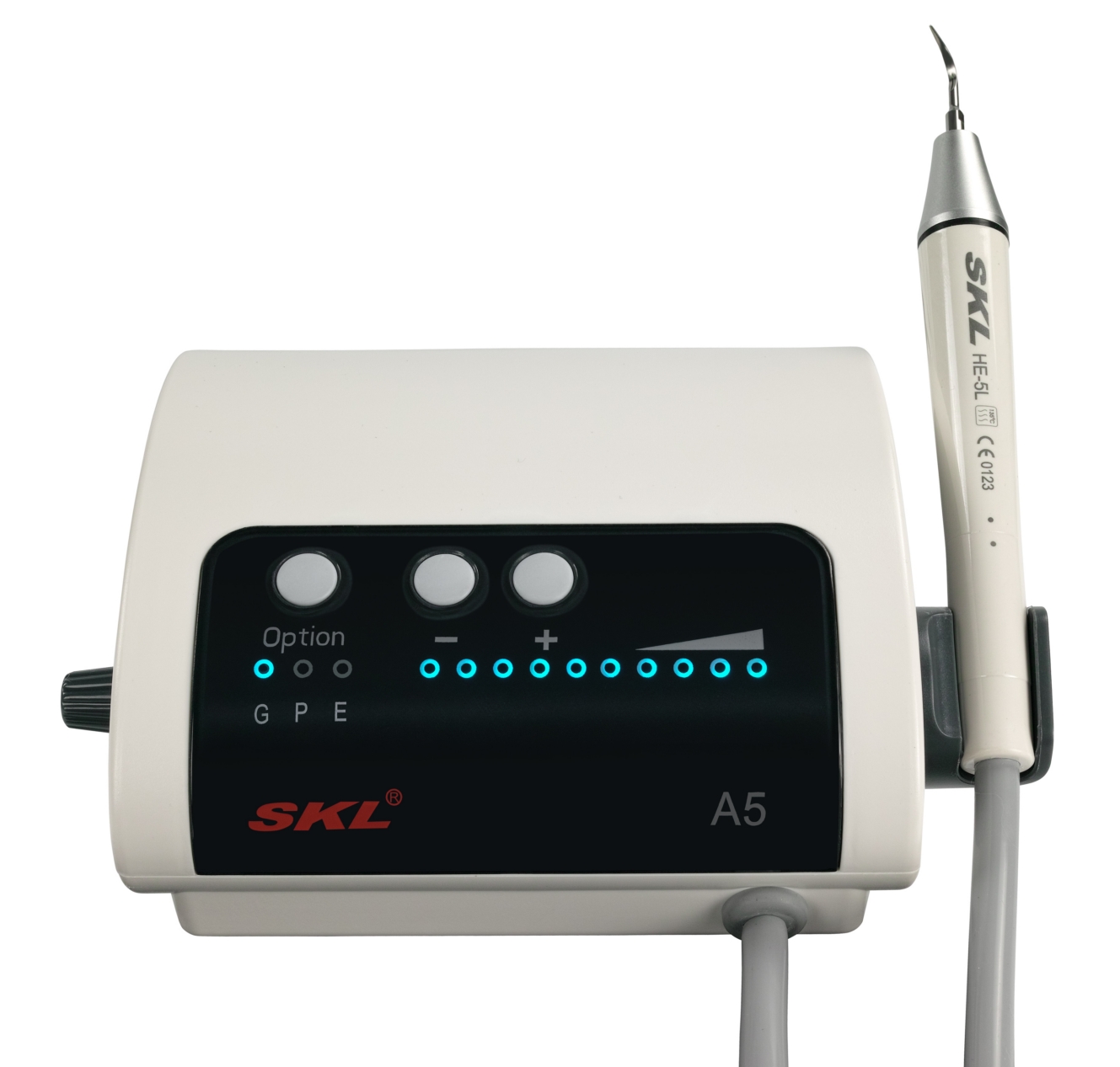 SKL A5 Escariador ultrasónico dental con pieza de mano LED desmontable compatible con EMS
