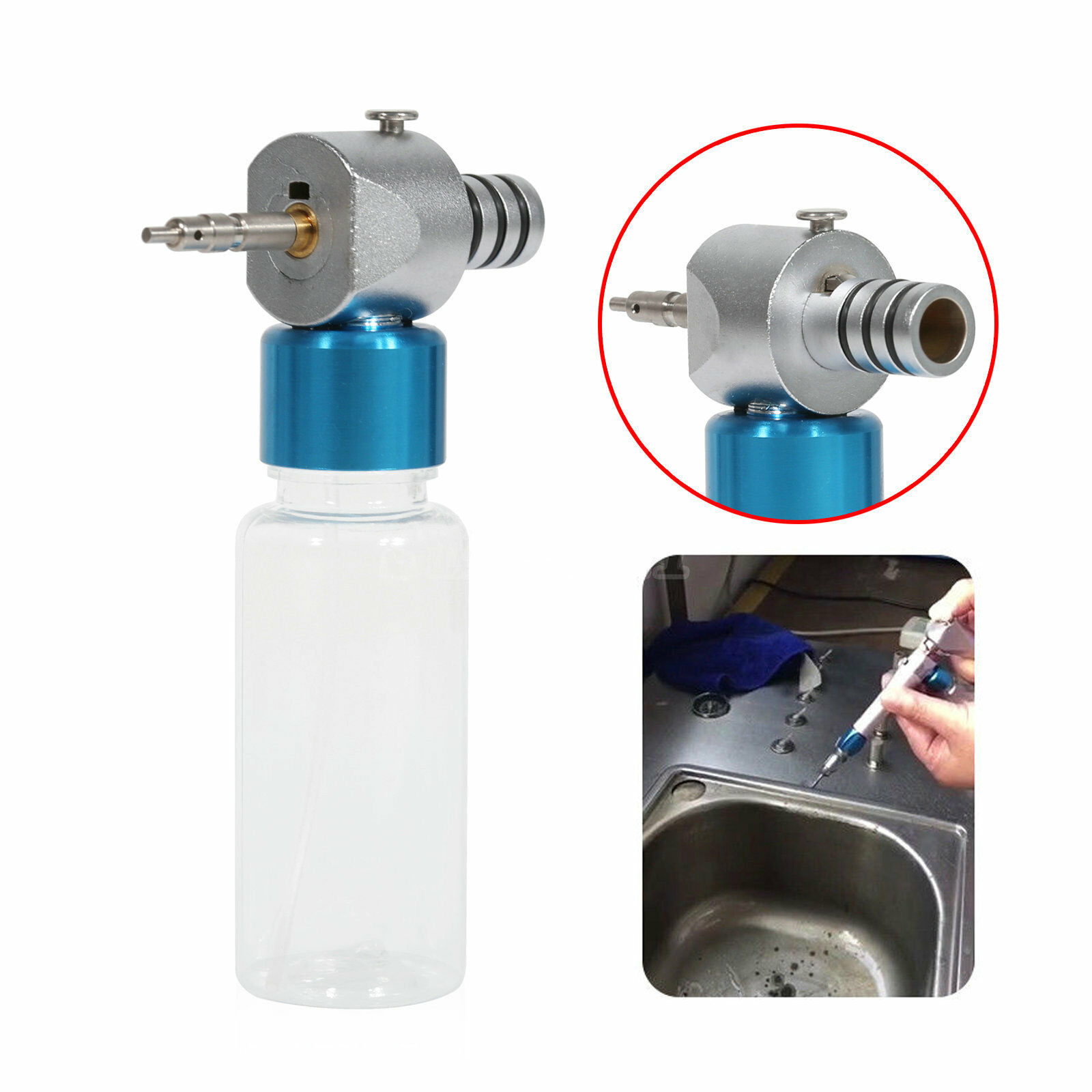 Dispositivo de Limpieza y Lubricación para Piezas de Mano Dentales de Baja Velocidad