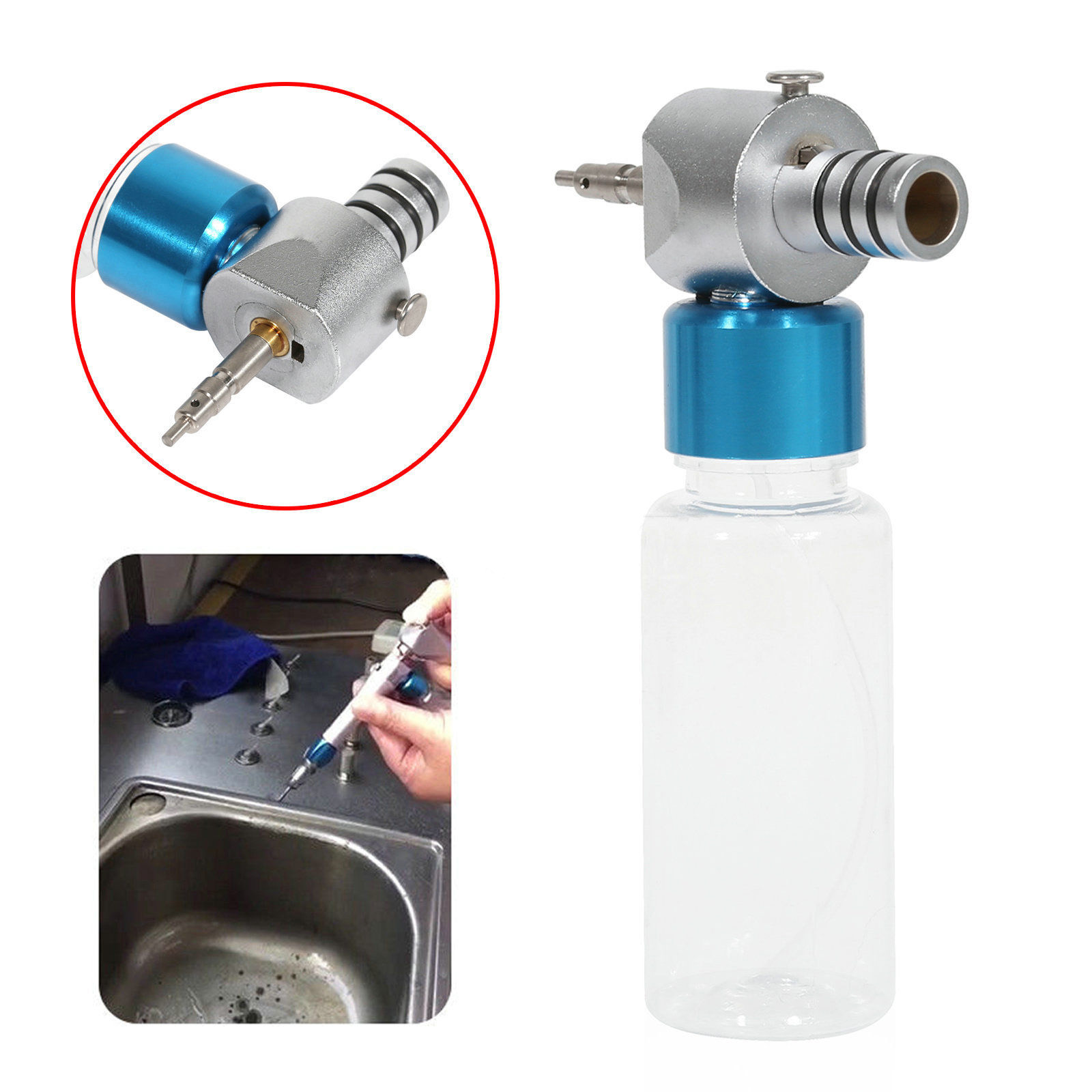 Dispositivo de Limpieza y Lubricación para Piezas de Mano Dentales de Baja Velocidad