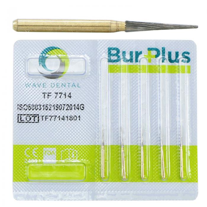 10 fresas de carburo cónicas de 12 hojas para acabado TF 7714