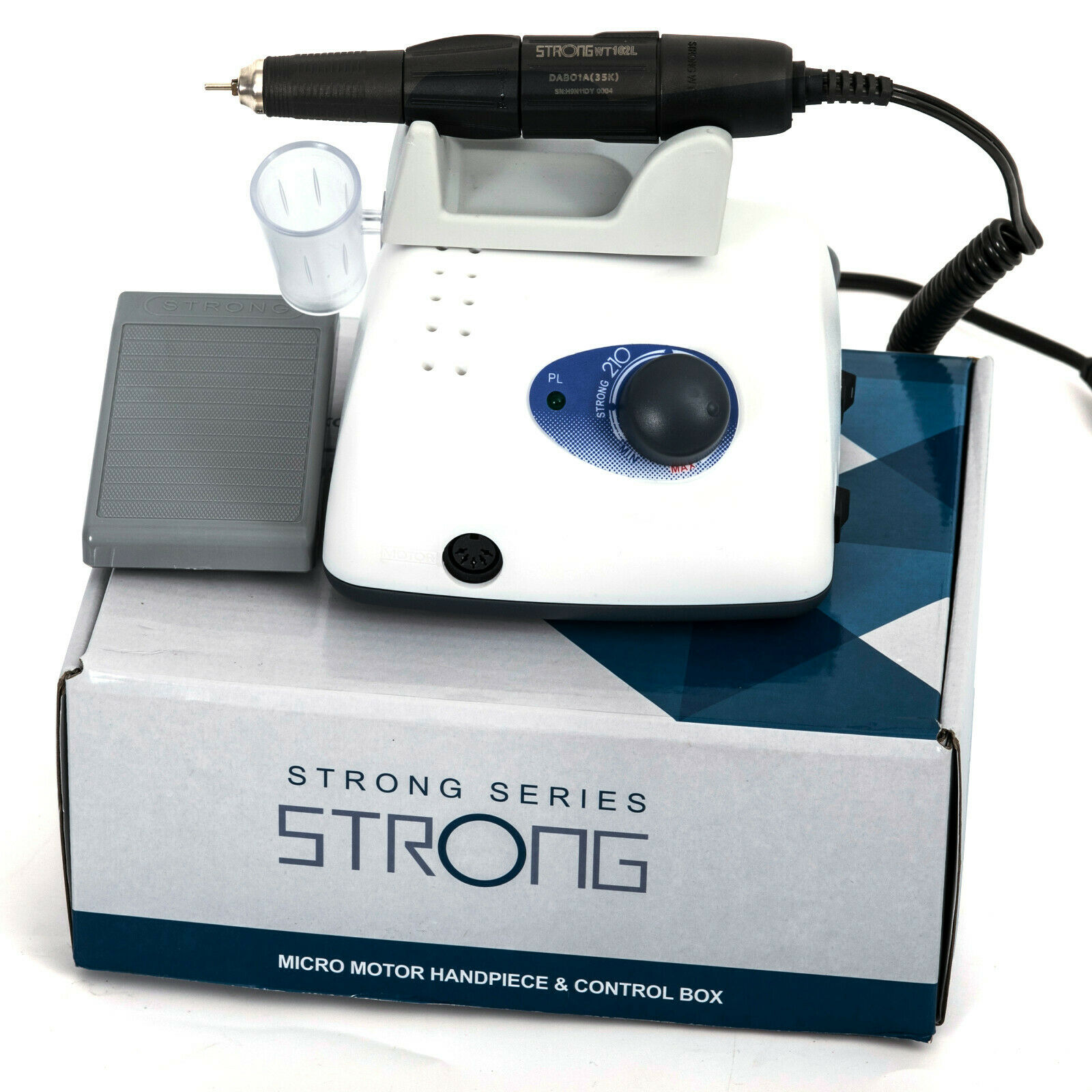 Strong STRONG210 Micromotor para laboratorio dental con pieza de mano 102L de 35000RPM