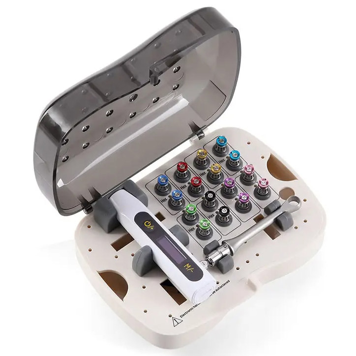 Llave de torque para implantes universal con medidor electrónico de torque