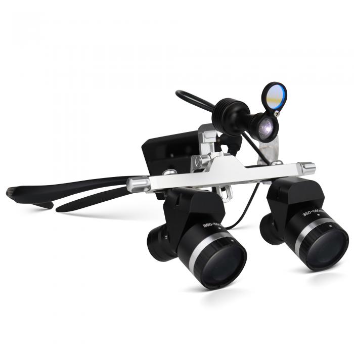 YWJ-MG11U Lupa binoculare dental lupa médica ergonómicas de aumento ajustable con LED