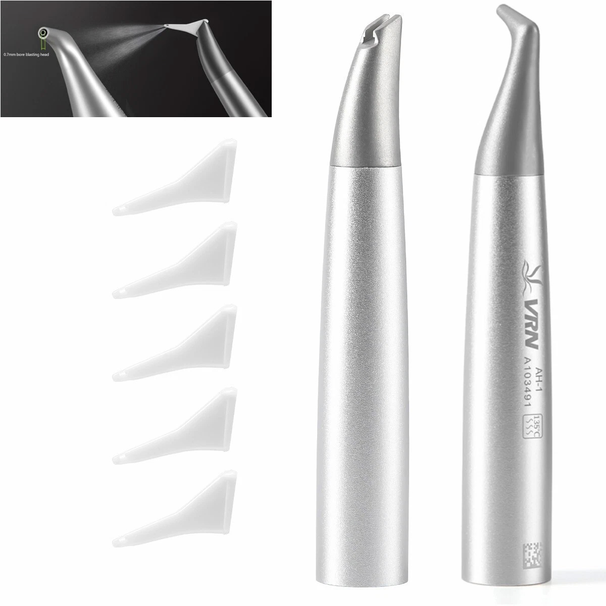 VRN AH-1/AH-2 Pieza de mano para aeropulido dental compatible con EMS AIR-FLOW