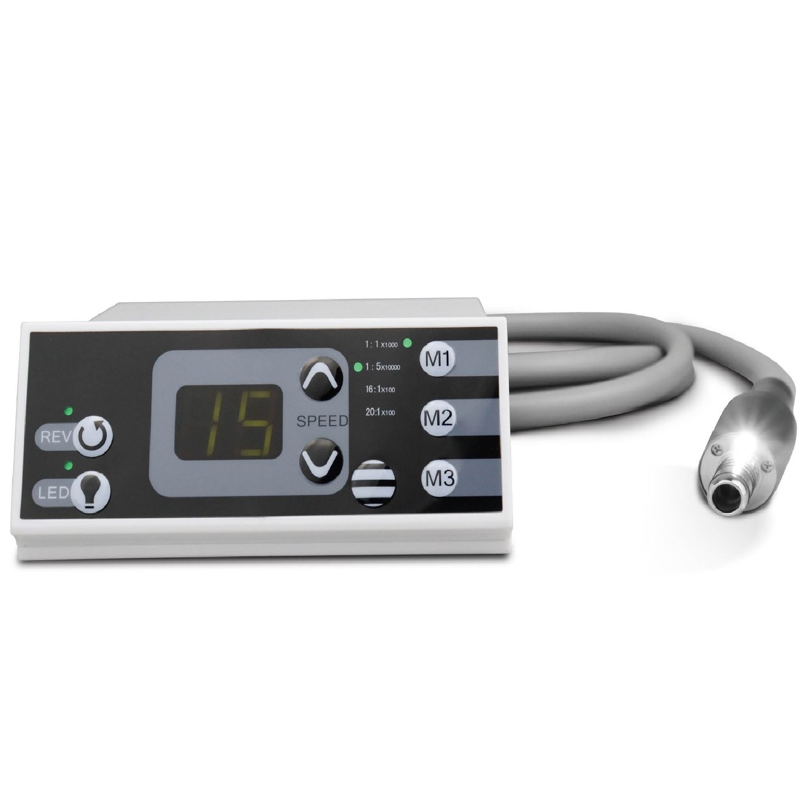 W90 Micromotor eléctrico dental portátil tipo E con luz LED